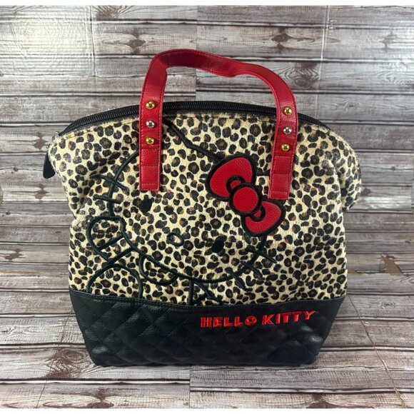Loungefly Handbags - Hello Kitty X Loungefly Loves Leopard Large Tote Bag new brand